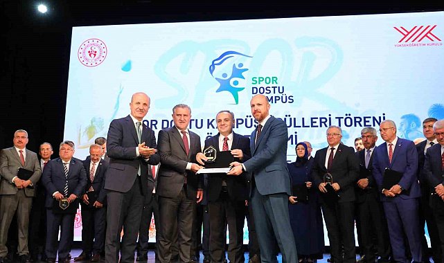 ERÜ'ye YÖK'ten 'Spor Dostu Kampüs' birincilik ödülü