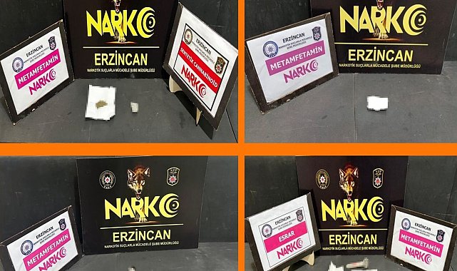 Erzincan'da 5 kişiye uyuşturucu kullanmaktan işlem yapıldı
