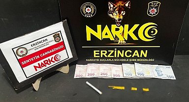 Erzincan'da uyuşturucu ticaretinden 1 kişi tutuklandı