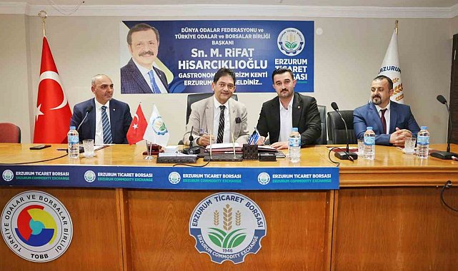 Erzurum ve Ağrı ticaret borsaları arasında "Kardeş Borsa Protokolü" imzalandı