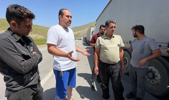 Esendere Gümrük Kapısı'nda 10 kilometrelik tır kuyruğu