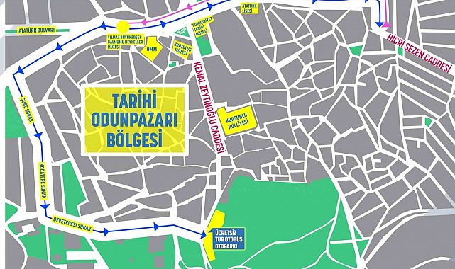 Eskişehir'de tur otobüslerine yeni park ve indirme-bindirme düzenlemesi