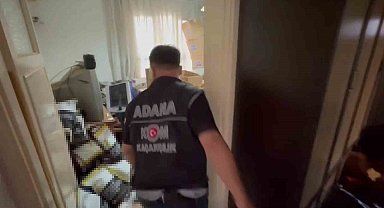 Evi kaçak sigara üretim merkezine çeviren şüpheli tutuklandı