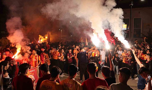 Galatasaray'ın şampiyonluğu Elazığ'da coşkuyla kutlandı