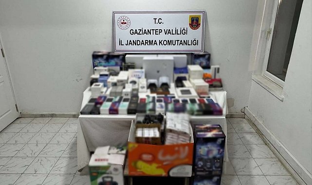 Gaziantep'te 2 milyon TL değerinde kaçak elektronik eşya ele geçirildi