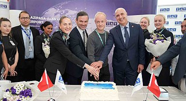 Gazipaşa-Alanya Havalimanı, Copenhagen Air Taxi'nin ilk uçuşunu karşıladı