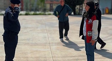 Genç kızın jandarma hayali gerçekleşti