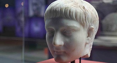 Germanicus'un mermer heykel başı Samsun'da sergileniyor