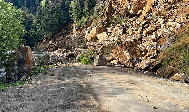 Giresun'da heyelan
