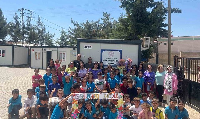 Gölbaşı MTAL öğrencilerinden deprem bölgesindeki çocuklara moral etkinlikleri
