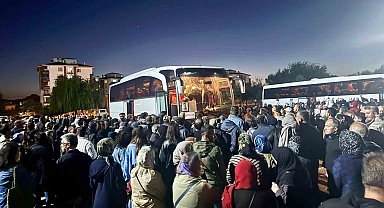 Hacı adayları kutsal topraklara uğurlandı