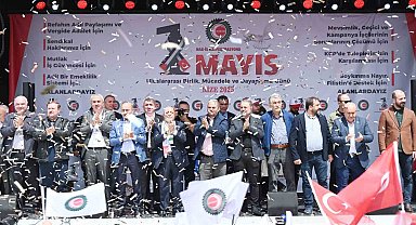 HAK-İŞ 1 Mayıs Emek ve Dayanışma Günü'nü Rize'de kutladı