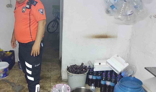 Halk sağlığını tehdit eden ruhsatsız şalgam imalathanesi mühürlendi