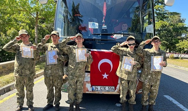 Hasdal Kışlası'nda temsili askerlik töreni