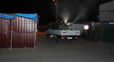 Hatay'da haşereyle mücadele gece gündüz devam ediyor