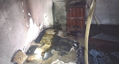 Hisarcık'ta çıkan yangında alzaymır hastası yaşlı kadın hayatını kaybetti