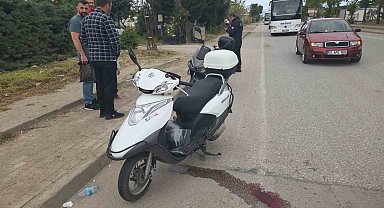 İki motosiklet çarpıştı: 2 yaralı