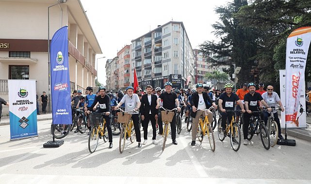 İnegöl'de pedallar temiz gelecek için döndü