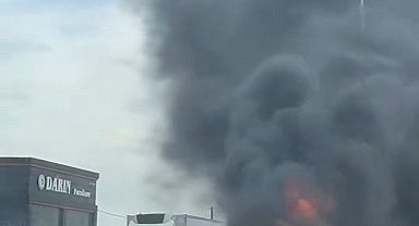 İnegöl'de seyir halindeki otomobil alev topuna döndü