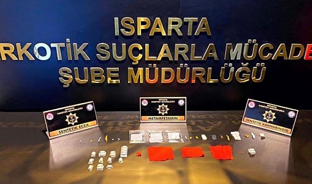 Isparta'da satışa hazır bin 189 kullanımlık sentetik madde ele geçirildi