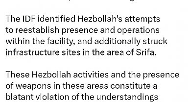 İsrail ordusu: "Lübnan'da Hizbullah'a ait hedefleri vurduk"