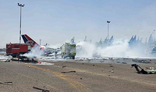 İsrail, Yemen'de Sana Uluslararası Havalimanı'nı vurdu