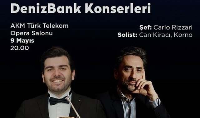 İstanbul Devlet Senfoni Orkestrası Denizbank Konserleri'nde Carlo Rizzari ve Can Kiracı sahnede