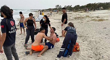 İzmir'de denize giren genç boğuldu, arkadaşları sinir krizi geçirdi