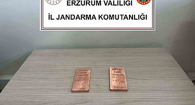Jandarma Erzurum'da 2 kilo sahte külçe altın ele geçirdi