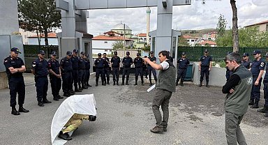 Jandarma Komutanlığı personeline yangın eğitimi verildi