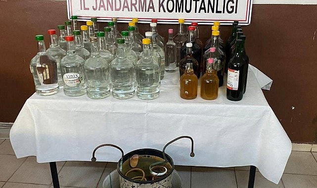 Jandarmadan kaçak alkol operasyonu