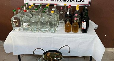 Jandarmadan kaçak alkol operasyonu