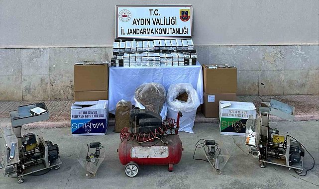 Jandarmadan kaçak tütün baskını: 2 gözaltı