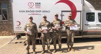 Jandarmadan kan bağışı