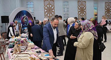 Kadınlar festivalde emeklerini sergiledi