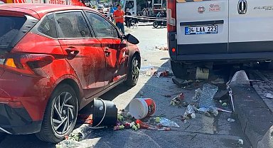 Kağıthane'de feci kaza: 1 ölü, 5 yaralı