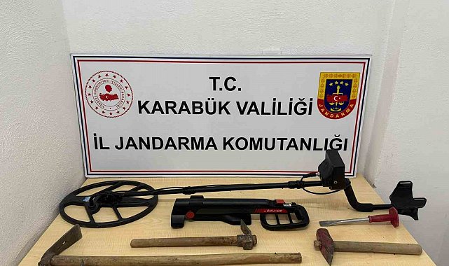 Karabük'te izinsiz kazı yapan 2 kişi suçüstü yakalandı