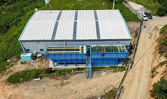 Karapürçek'te ön çökeltim sistemiyle arıtılan sular altyapı hatlarına ulaştı