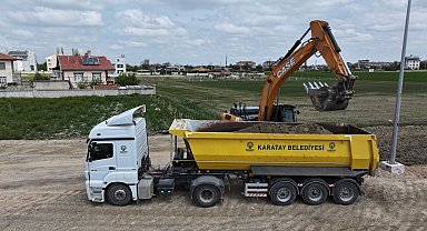 Karatay'ın yeni ulaşım aksında altyapı çalışmaları başladı
