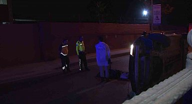 Kartal'da kontrolden çıkan araç yan yattı: 1 ölü