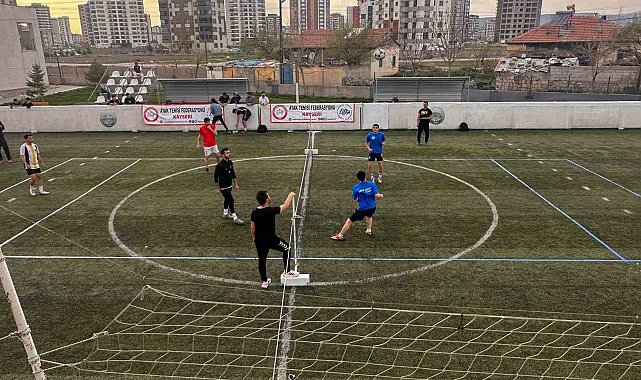 Kayseri'de Ayak Tenisi heyecanı yaşandı