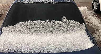 Kayseri'de dolu yağışı etkili oldu