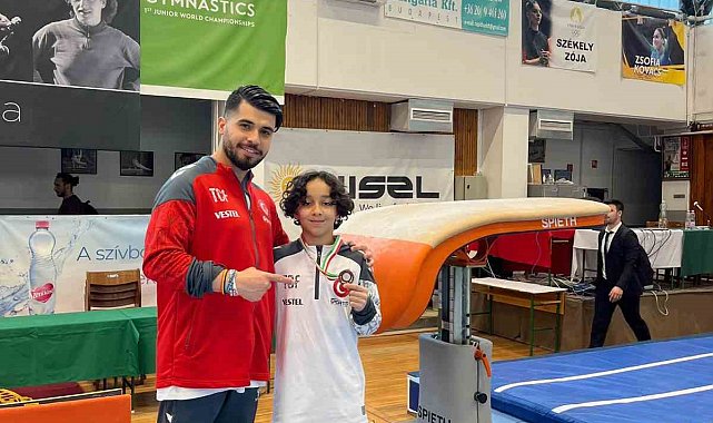 Kayserili jimnastikçiler Macaristan'da kürsüye çıktı