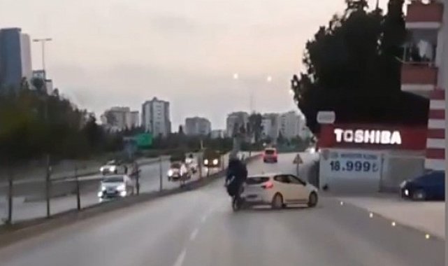 Kaza anı kask kamerasında