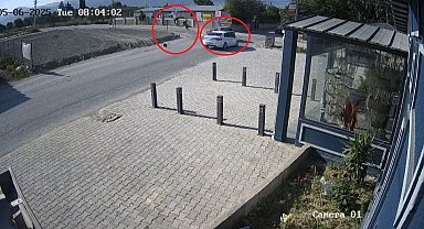 Kazada metrelerce havaya uçtular