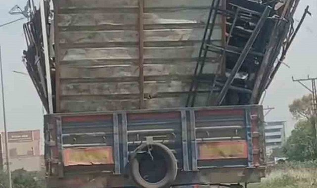 Kazaya davetiye çıkararak yük taşıyan sürücüye ceza yağdı