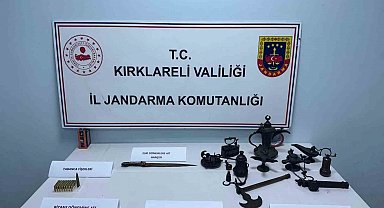 Kırklareli ve Tekirdağ'da eş zamanlı kaçak kazı operasyonu