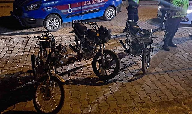 Kırşehir'de 3 motosiklet sürücüsüne 83 bin 989 lira ceza