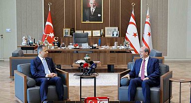 KKTC Cumhurbaşkanı Tatar, Bakan Yerlikaya'yı kabul etti