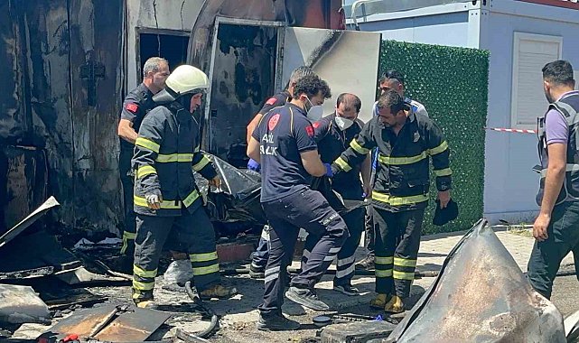 Konteynerde yanarak ölen kişinin kimliği belirlendi